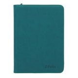 BCW Z-Folio 9-pocket collectible card album showing a black cover with transparent pockets for storing trading cards