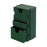 Vault X Exo-Tec Game Box 200+ in forest green, featuring a durable, compact storage case for gaming accessories and cards.