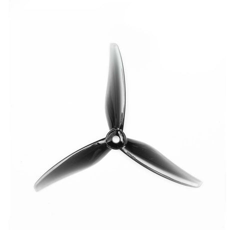 Two pairs of Gemfan Hurricane 51466 V2 3-blade drone propellers for MCK edition, shown in black with aerodynamic blades.