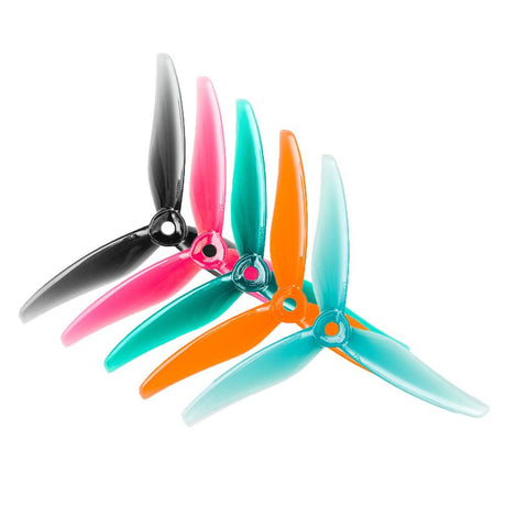 Gemfan Hurricane 51466 V2 3-blade drone propellers, MCK edition, two pairs of lightweight drone propellers for stability and performance.