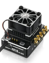 Hobbywing XR10 Pro RC car ESC (2S) Legacy Edition, compact electronic speed controller with heatsink and wiring visible.