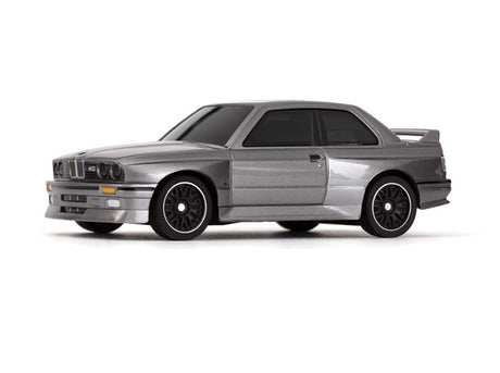 HPI Racing Nano-TTR 1989 BMW M3 E30 Ravaglia remote control car, detailed model with racing features, shown from front angle.
