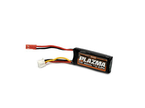 HPI Racing Plazma 7.4V 360mAh 10C LiPo battery pack with connectors and wiring for RC vehicles.