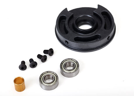 Traxxas Velineon rebuild kit with motor brushes, gears, and components for RC car maintenance and repairs.