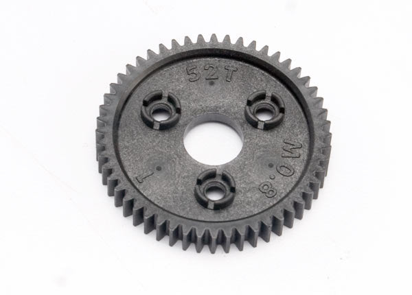 Traxxas 52-tooth spur gear for RC cars, 32-pitch, with metal gear teeth and durable construction for high-performance RC racing.