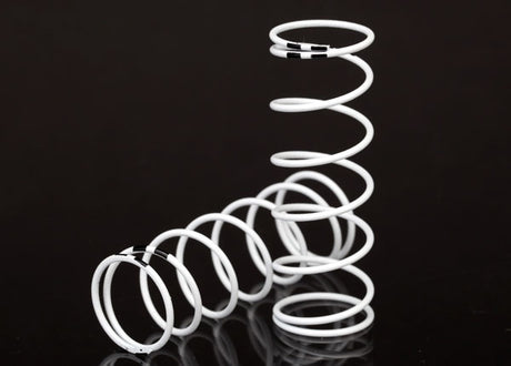 Traxxas 1/10 XX-Long GTR Springs by Hobby Addicts, black-striped, 0.874-rate, set of two for RC car suspension.