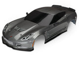 Traxxas 4-Tec 2.0 Chevrolet Corvette Z06 body shell, realistic red and black design for RC car customization.