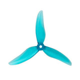 Blue Gemfan Hurricane 51499 3-blade drone propellers shown on a white background.