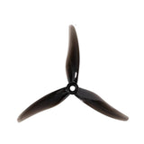 Two pairs of Gemfan Hurricane 51477 3-blade JB drone propellers in clear black, designed for high-performance quadcopters.