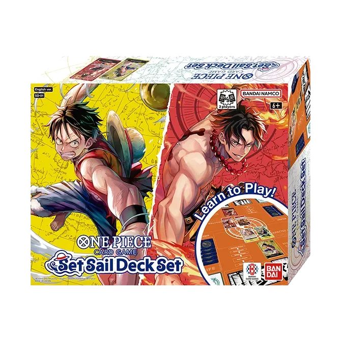Bandai One Piece Set Sail Deck Set SD-01 toy with detailed ship and character accessories in vibrant colors.