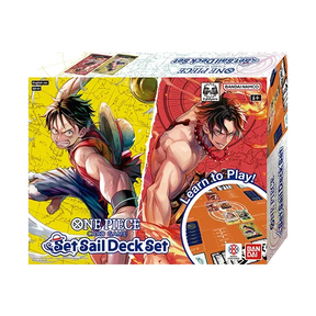 Bandai One Piece Set Sail Deck Set SD-01 toy with detailed ship and character accessories in vibrant colors.
