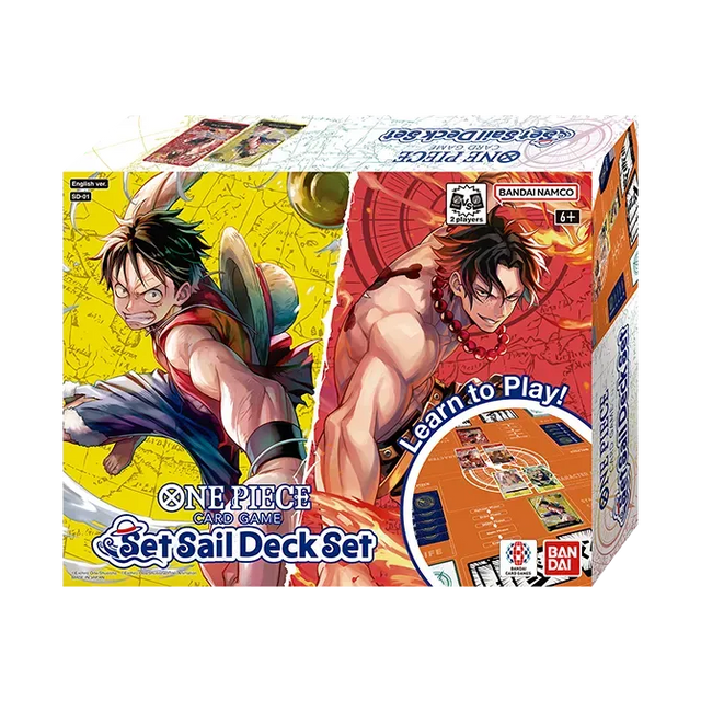 Bandai One Piece Set Sail Deck Set SD-01 toy with detailed ship and character accessories in vibrant colors.