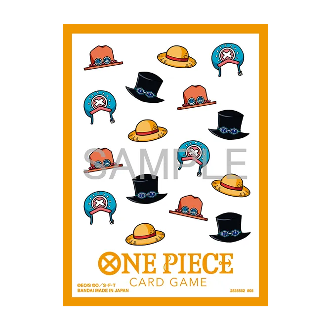 Bandai One Piece TCG official card sleeves set with 13 colorful sleeves featuring popular One Piece characters.