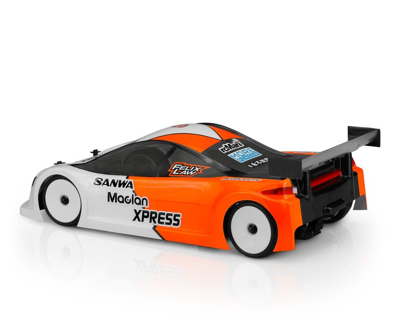 JConcepts A2R A-One Racer 2 ultra light RC car body in clear plastic with detailed design for racing performance.