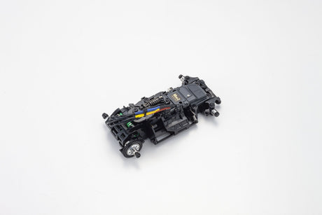 Kyosho MINI-Z Racer MR-04 EVO2 RC car chassis with N-MM2/4100KV motor, detailed view of the compact remote control car component.