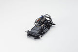 Kyosho MINI-Z Racer MR-04 EVO2 RC car chassis with N-MM2/4100KV motor, detailed view of the sleek design and components.