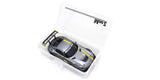 Kyosho Mini-Z case with accessory tray for storing and organizing miniature car components and accessories.