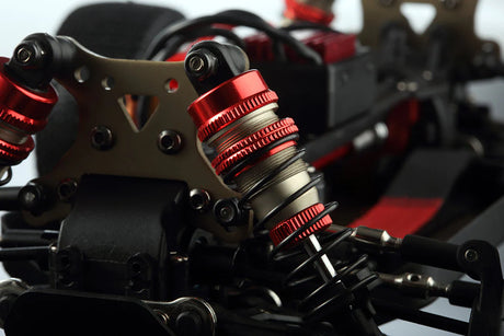 LC Racing EMB-1 1/14 4WD Buggy Kit with detailed chassis and suspension components, ready for assembly and racing.