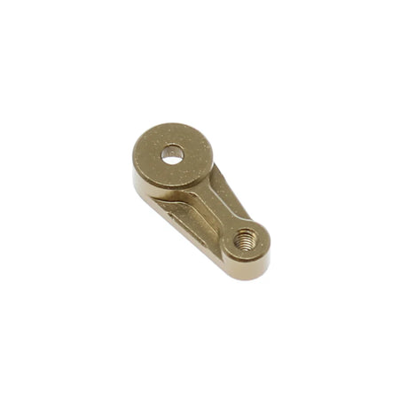 Redcat aluminum servo horn for RC cars, showing a close-up of the durable, lightweight metal component used for steering control.