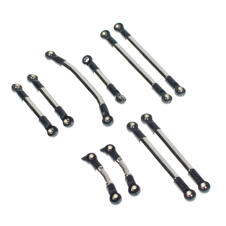Redcat Aluminum Link Set for Ascent-18 APEX RC crawler, featuring durable metal links and precise construction for improved performance.