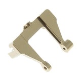 Redcat aluminum servo holder for RC cars, securely mounted with precise fit, durable and lightweight construction.