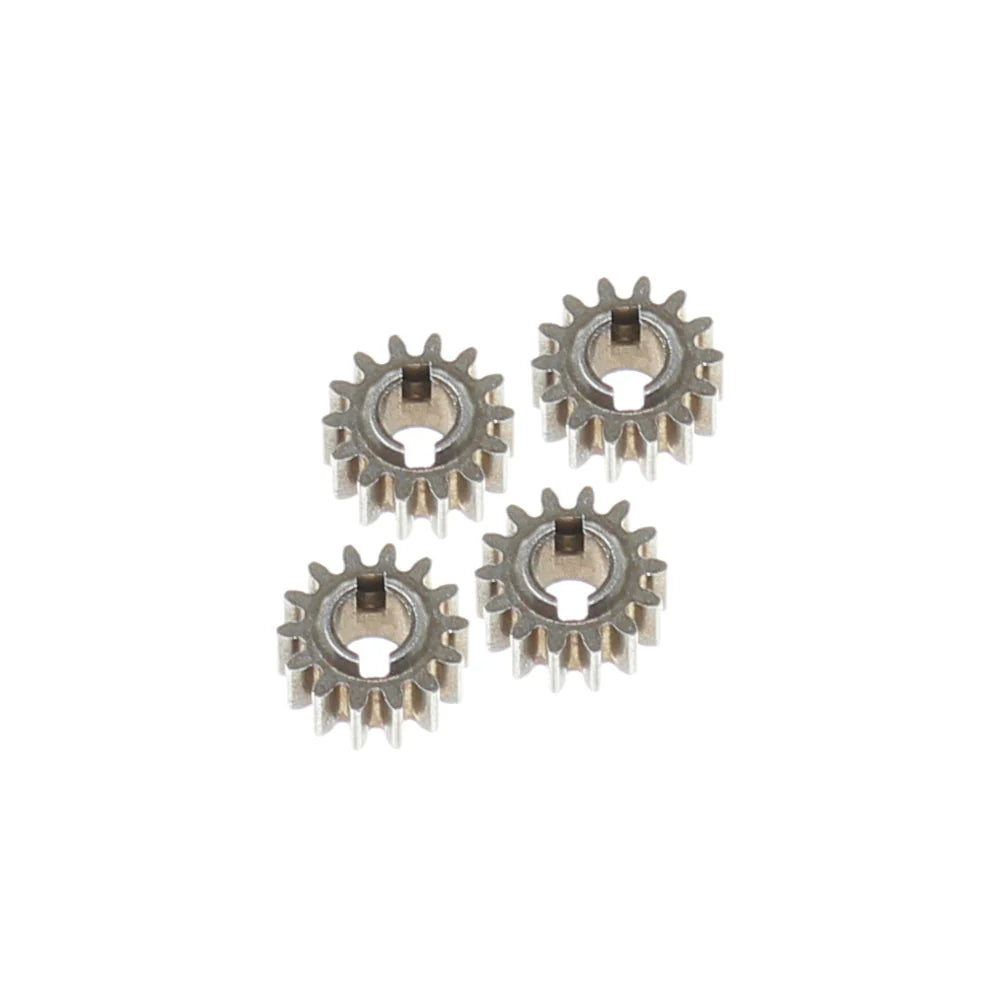 Redcat 14T Portal Gears set showing four metal gears with red and black components for RC vehicle upgrades
