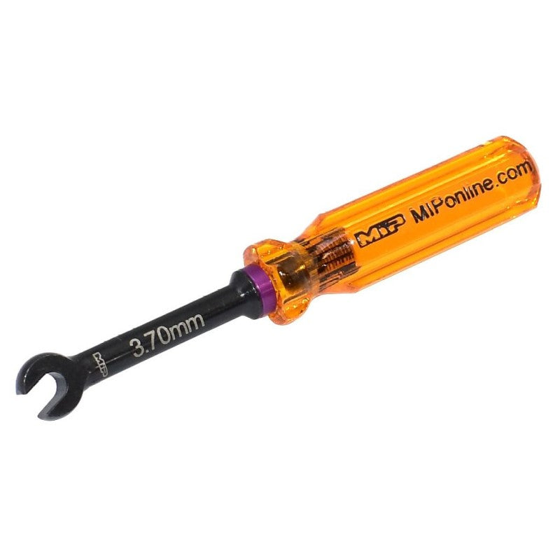 MIP Gen 2 3.70mm turnbuckle wrench for RC cars, black plastic handle with metal tip for precise adjustments.