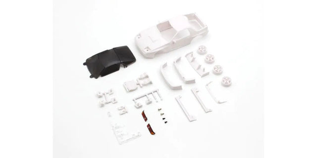 Kyosho Mini-Z ASC Mazda Savanna RX-7 FC3S white body shell for AWD MZN213 RC car, detailed and lightweight plastic body part