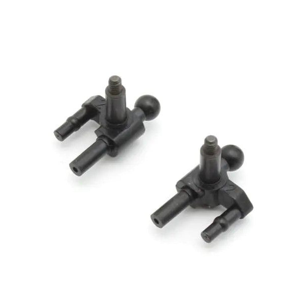 Kyosho Mini-Z MR-04 camber knuckle for RC car suspension with detailed metal construction and precise fit.