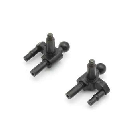 Kyosho Mini-Z MR-04 camber knuckle for RC car suspension with detailed metal construction and precise fit.