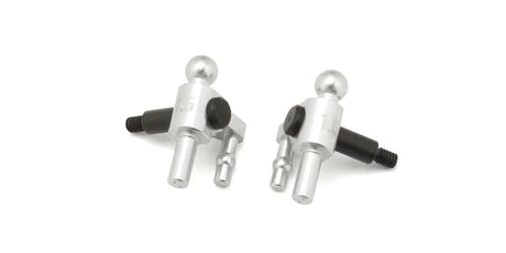 Kyosho Mini-Z aluminum steering block for MR-04 RC car, featuring 1.5° camber angle for precise handling and durability.
