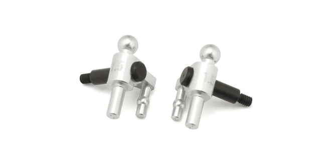 Kyosho Mini-Z aluminum steering block for MR-04 RC car, featuring 1.5° camber angle for precise handling and durability.