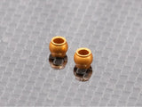 Radtec RC Mini-Z MR04 aluminum lower pivot ball for RC car suspension, shown in close-up with metallic finish and precision craftsmanship.