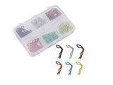 Powerhobby 90-degree RC car body clips, set of 60, displayed in a close-up image showing durable metal construction.