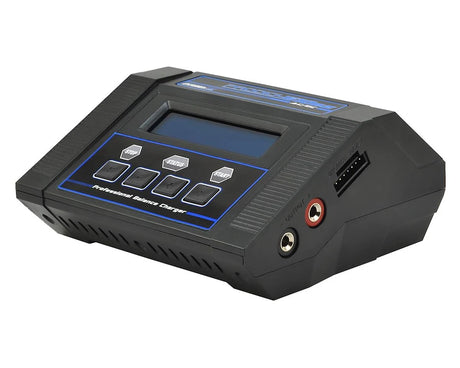 ProTek RC Prodigy 610ez AC/DC LiHV and LiPo battery charger with LCD display and multiple port options for RC batteries.