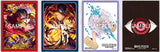 Bandai One Piece TCG official sleeves set with 12 colorful card sleeves featuring One Piece characters.