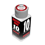 Racers Edge Pure Silicone Shock Oil for RC cars, 2.36oz bottle, clear liquid used for suspension tuning and shock maintenance.
