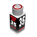 RC Car Racers Edge Pure Silicone Shock Oil 2.36oz bottle with label and nozzle for RC vehicle shock absorbers