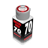 Racers Edge Pure Silicone Shock Oil for RC cars, 2.36oz bottle, used for lubricating and stabilizing RC car shocks.