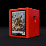 Red Cardzilla Showcase 100+ deck box for card supplies, designed to store and protect collectible trading cards.