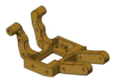 Redcat Aluminum Apex Center Skid for RC cars, durable metal construction, shown in black with mounting holes for installation.