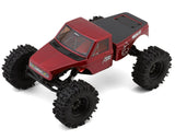 Redcat Ascent-18 Apex 1/18 scale 4WD RTR comp crawler with red chassis and detailed suspension components.