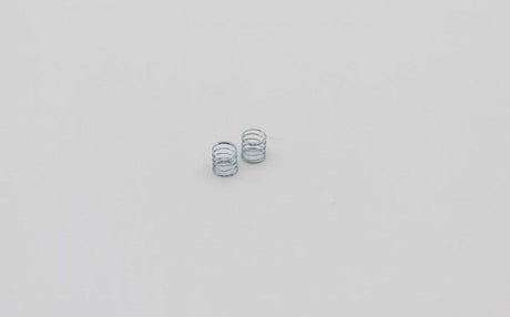 Reflex Racing RX28A-05 hard side spring for RC car, blue and silver color, close-up of the durable spring component