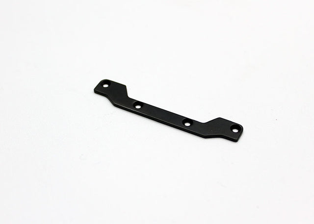 Reflex Racing RX28SE-06 stainless steel RC car pod plate with precise mounting holes and durable finish.