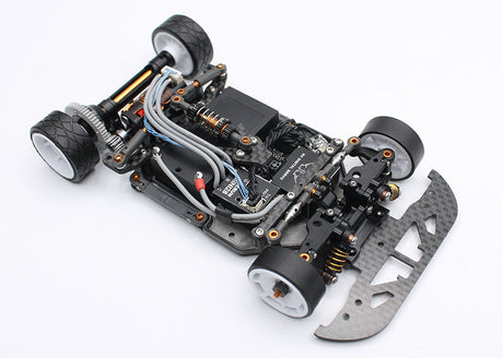 Reflex Racing RX28SE Worlds Edition 2WD RC car kit with detailed body and vibrant decals, ready for high-performance racing.