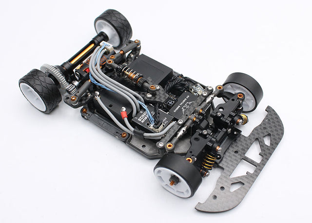 Reflex Racing RX28SE Worlds Edition 2WD RC car kit with detailed body and vibrant decals, ready for high-performance racing.
