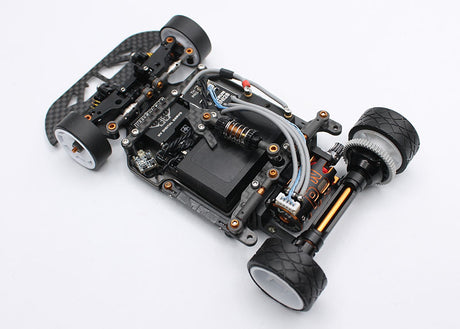 Reflex Racing RX28SE Worlds Edition 2WD RC car kit with sleek design and detailed chassis, perfect for racing enthusiasts.