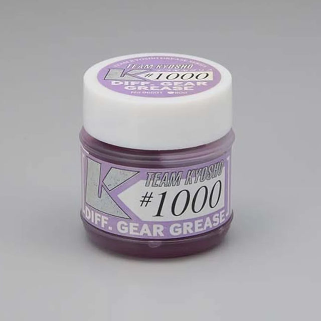Kyosho RC car diff gear grease #1000, a synthetic lubricant for precise gear performance in RC vehicle parts.