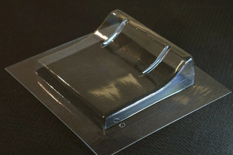 RC car body diffuser by Phat Bodies, designed for remote control vehicle, featuring sleek aerodynamic shape and high-quality construction.