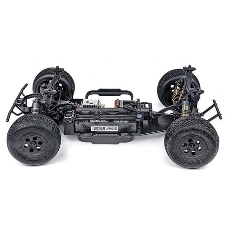 Tekno SCT410SL 1/10th scale 4x4 lightweight short course RC truck, driver side view with elevated angle